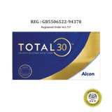 Alcon Total 30 Monthly Contact Lenses (3 pcs) + [FREE 1 pc]
